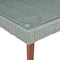 Alaterre Furniture Albany All-Weather Wicker Outdoor Gray 29 W" Square Coffee Table with Glass Top AWWD04DD - alternate 6